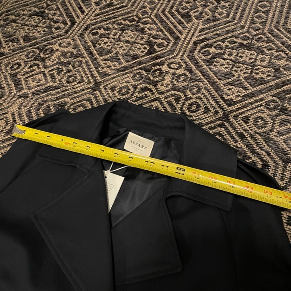 NWT Sezane Scott Trench Marine Navy Size EU 36/ US 4 - Picture 7 of 9